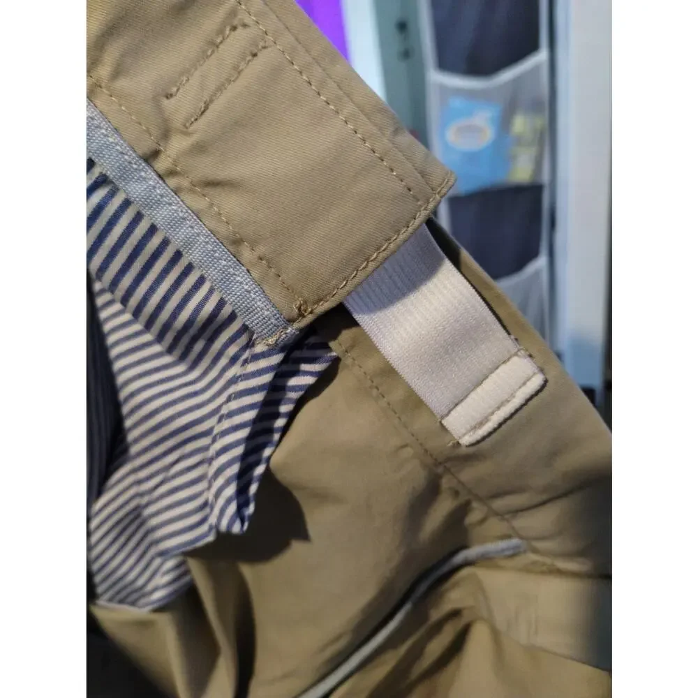Lands' End Men's Size 44 Waist Tan Beige Khaki Chino Traditional Fit Shorts